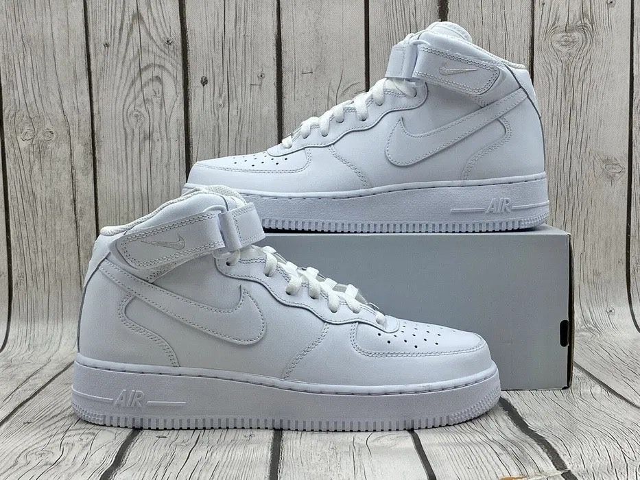 Nike AirForce 1 Mid Triple White ( ORIGINALI)