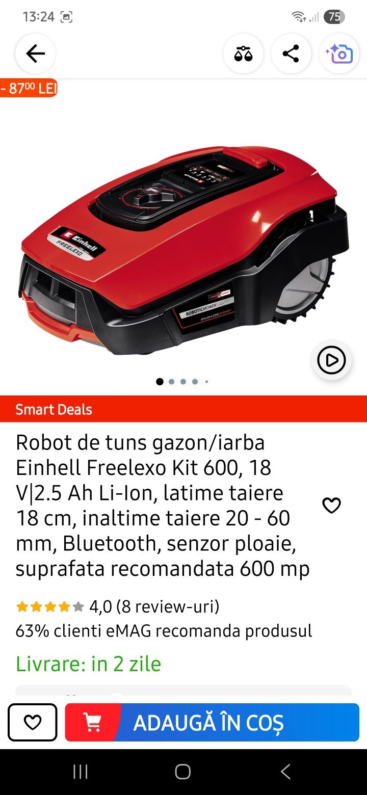 Robot de gradina,nou  cu gatantienefolosit,doar scos din cutie