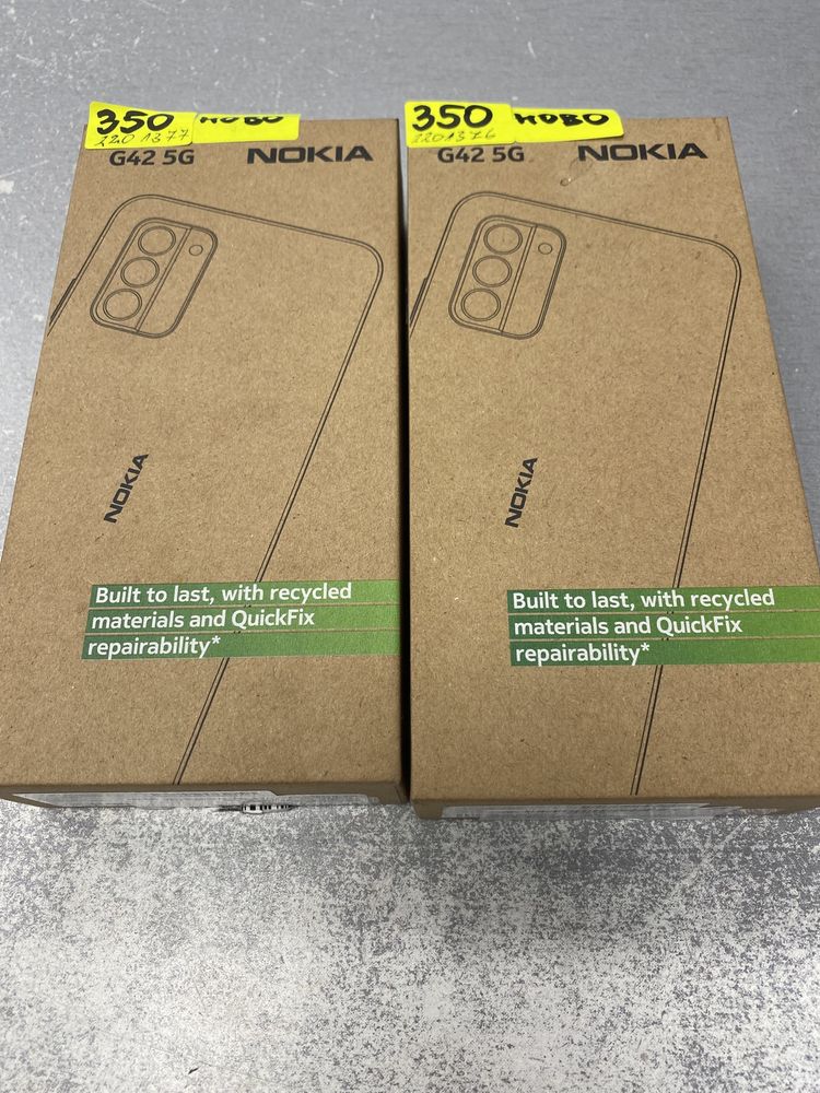 Нов Nokia G42 5 g 128 gb розов и лилав