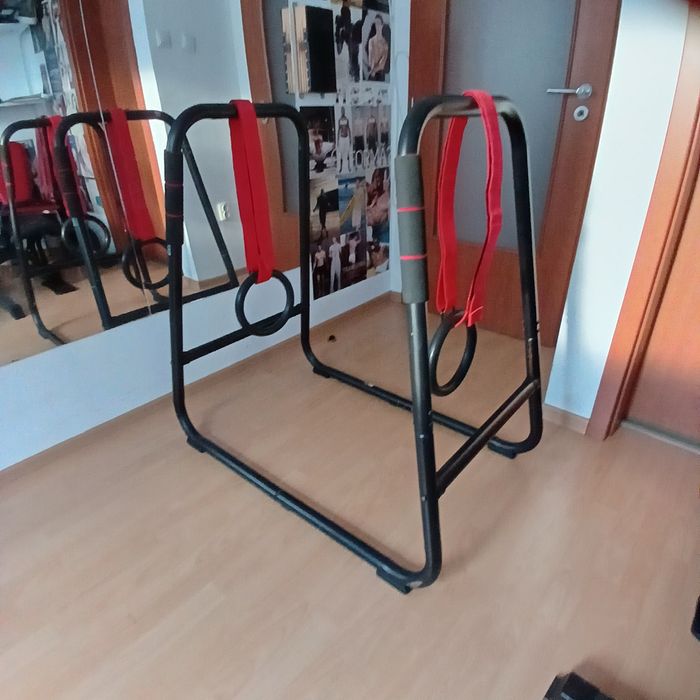 Vand aparat cadru manere paralele inele dips flotari ramat tractiuni