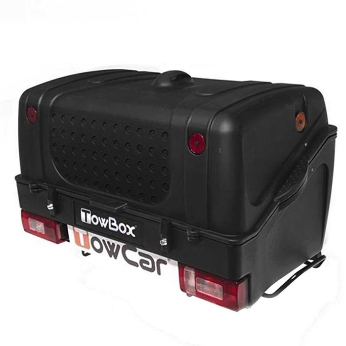 Cutie portbagaj montabil pe carligul de remorcare tip Towbox