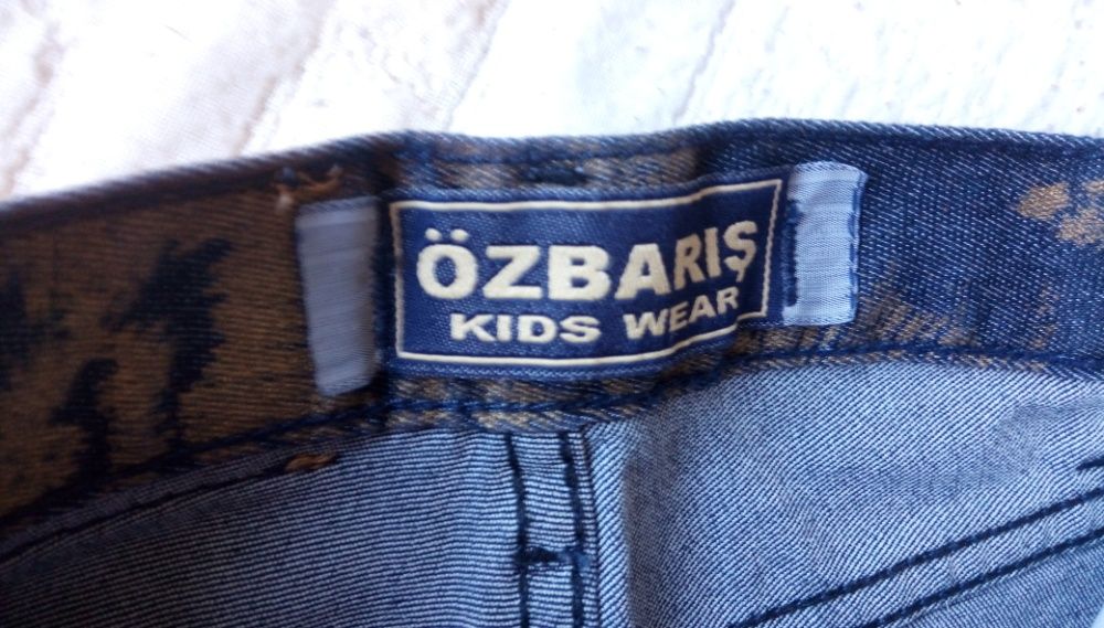 Детски дънков панталон , детски ластични дънки за момиченце Özbarıs