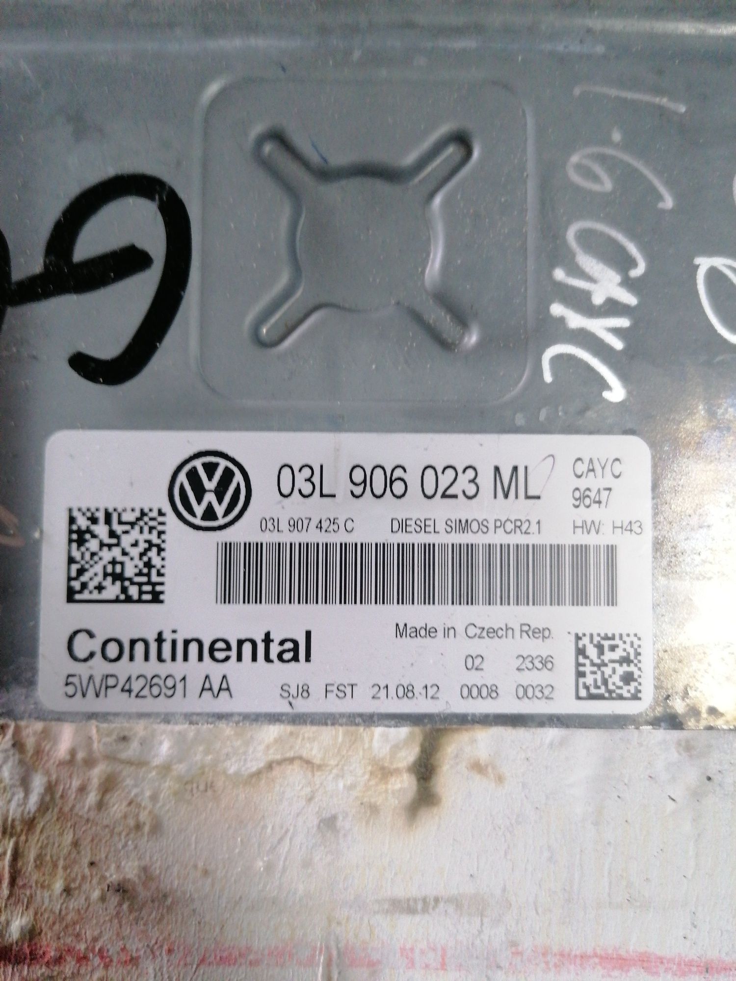 Calculator motor vw golf 6, motor 1.6 tdi CAY 03L906023ML