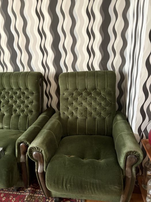 Канапе с два фотьойла