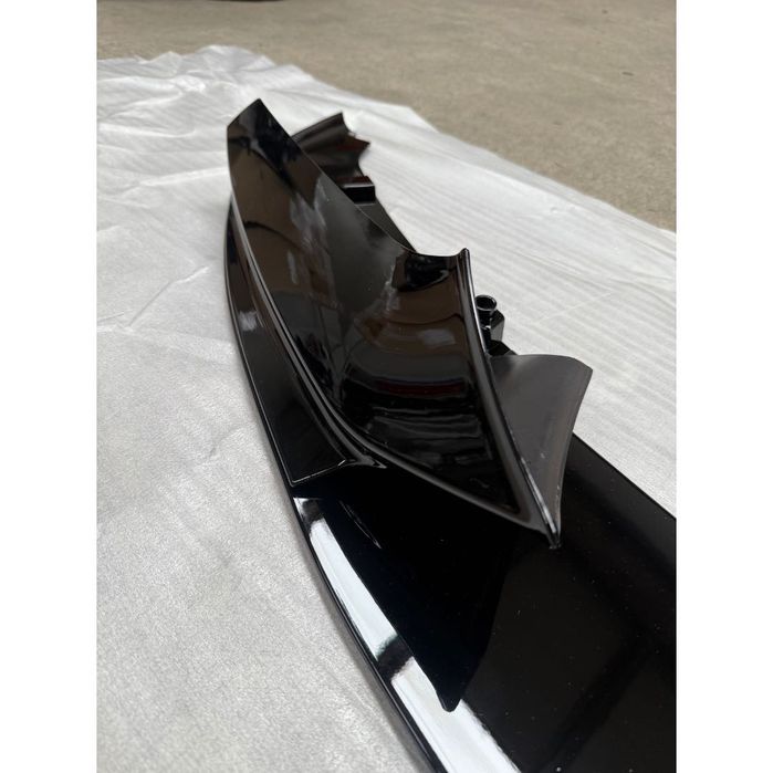 Lip prelungire buza bara fata M-Tech BMW Seria 5 F10 F11 Negru Lucios