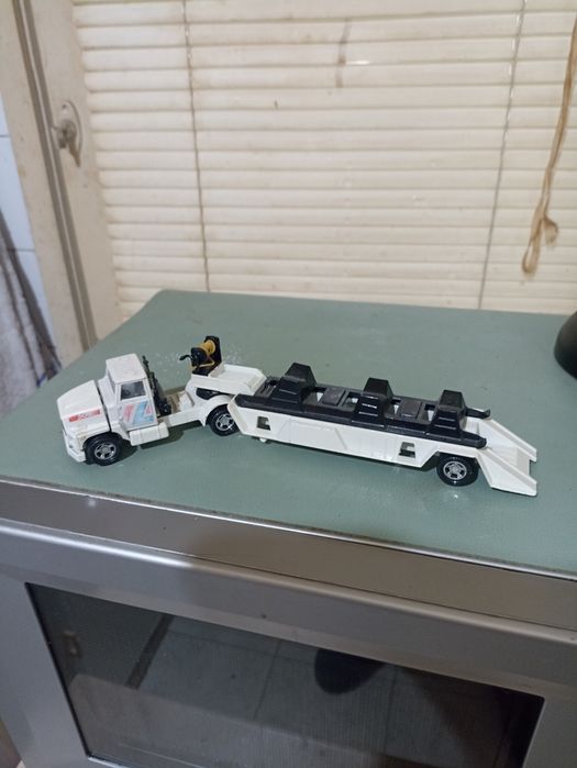 Метална количка  Тир с откачаща платформа  качествена за колекция 40 л