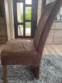 Set 6 scaune sufragerie Munchen - piele întoarsă (usor negociabil)
