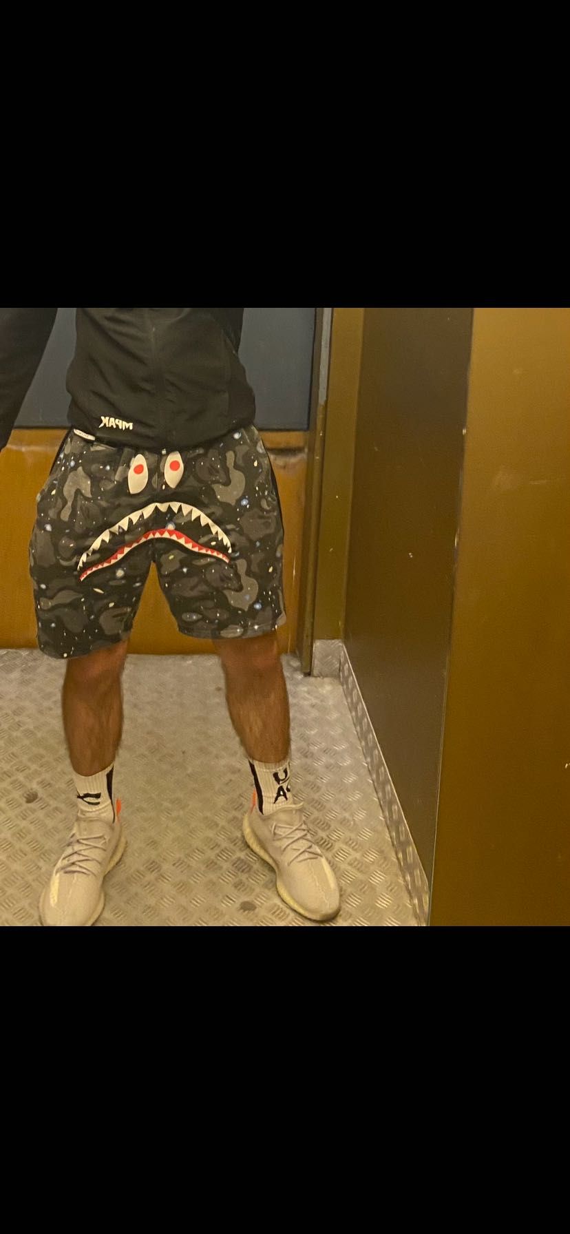 Bape къси черни панталони