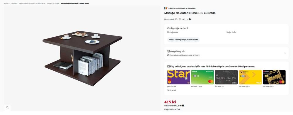 Măsuță de cafea Lems