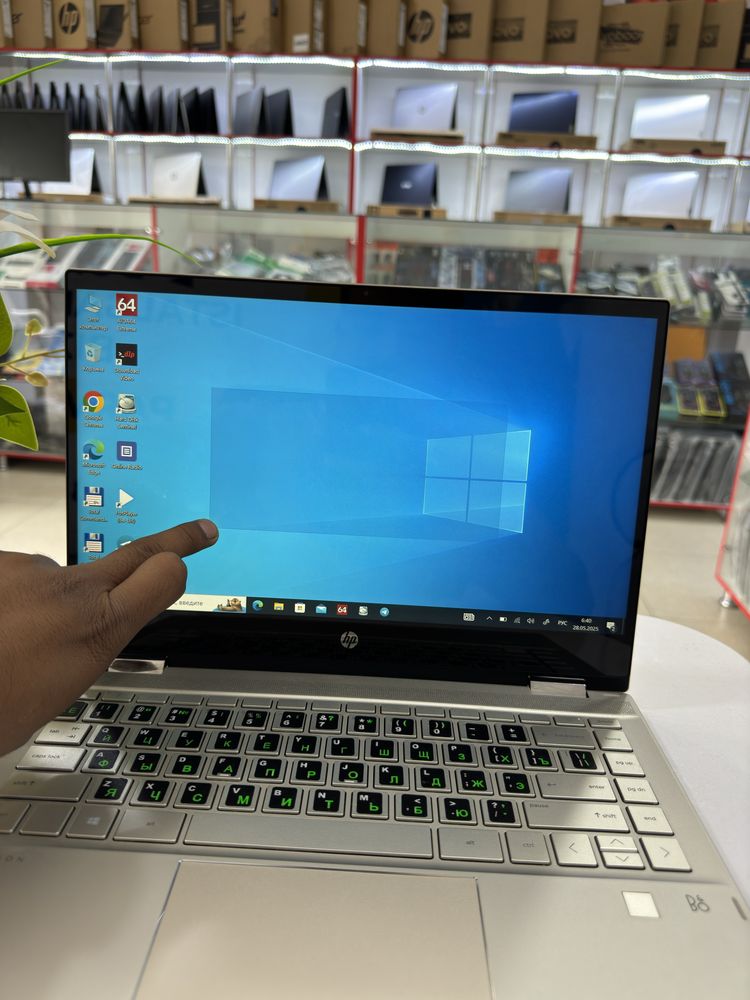 hp pavilion x360 sensor ekranlik core i5 keldi 8/512 ssd lik ucharidan
