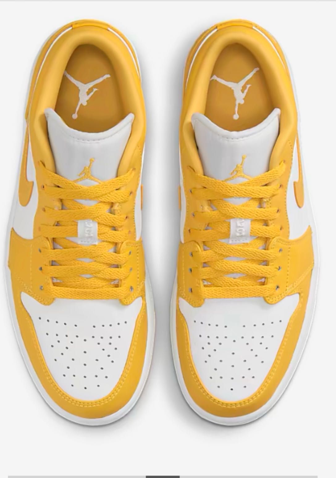 Air Jordan 1 low white/yellow 42