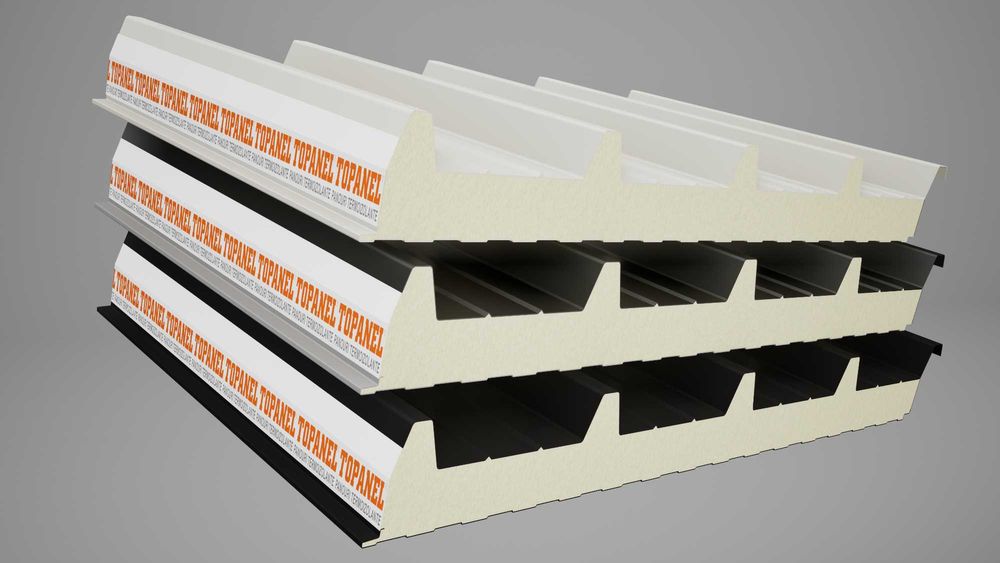 PROMOTIE– Panouri sandwich de acoperis 100 mm, doar 120 lei/ mp