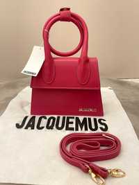 Geanta/Poșetă Jacquemus Le Chiquito Noeud Tote Bag Roz 18cm x 13cm