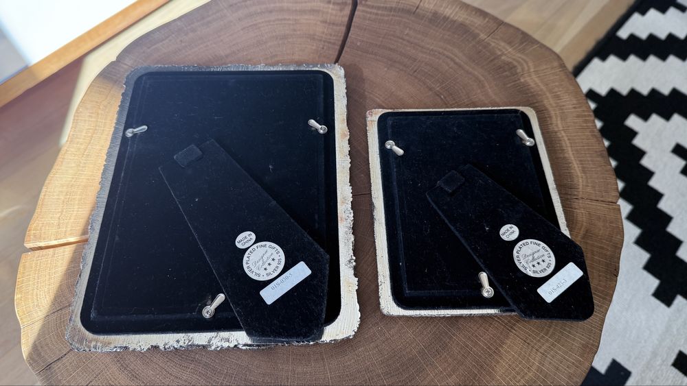 2 rame foto vintage (anii 2000) argintate 925