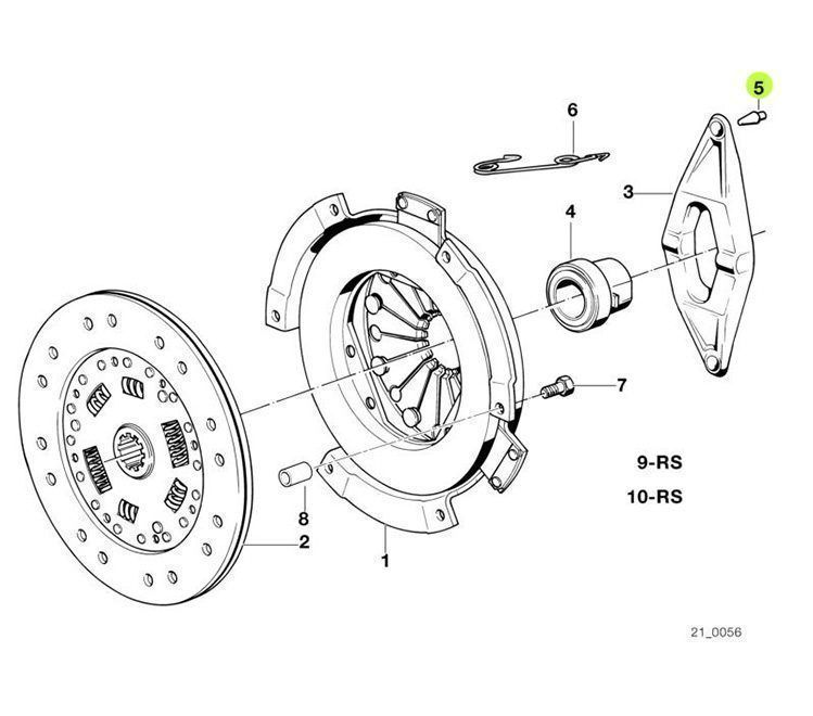 Pivot parghie ambreiaj BMW 21511223328