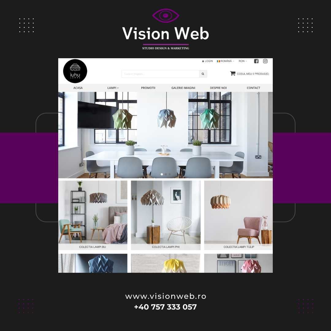 Creare site de prezentare / Creare magazin online - Vision Web