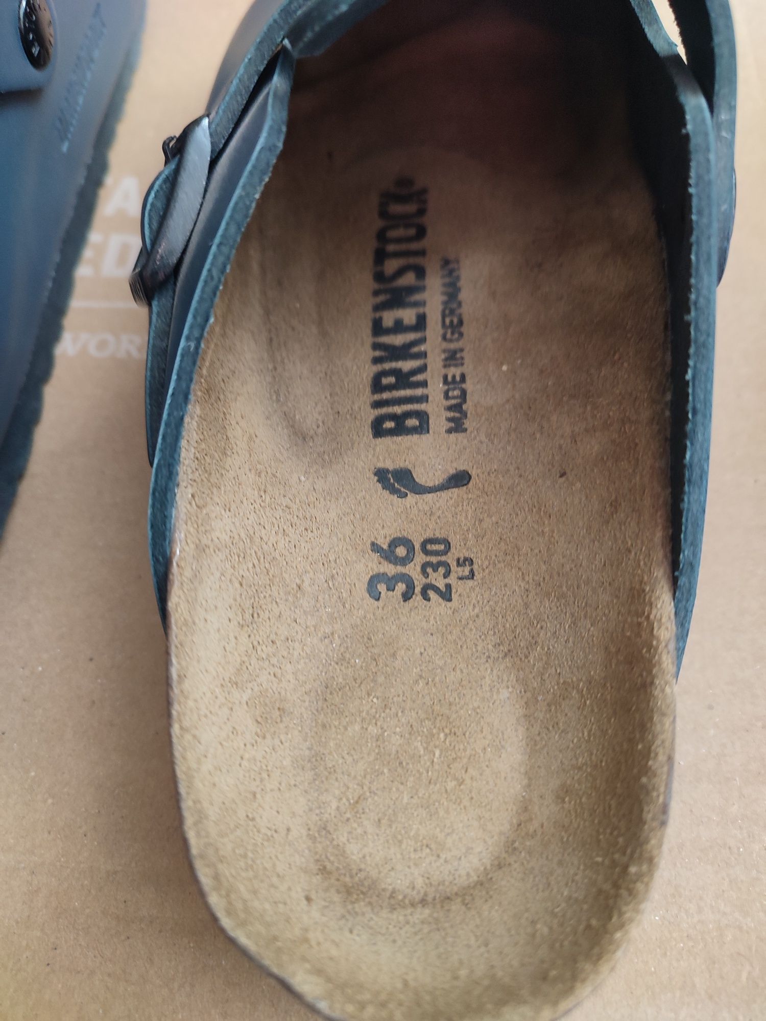 Birkenstock Boston нови чехли 36