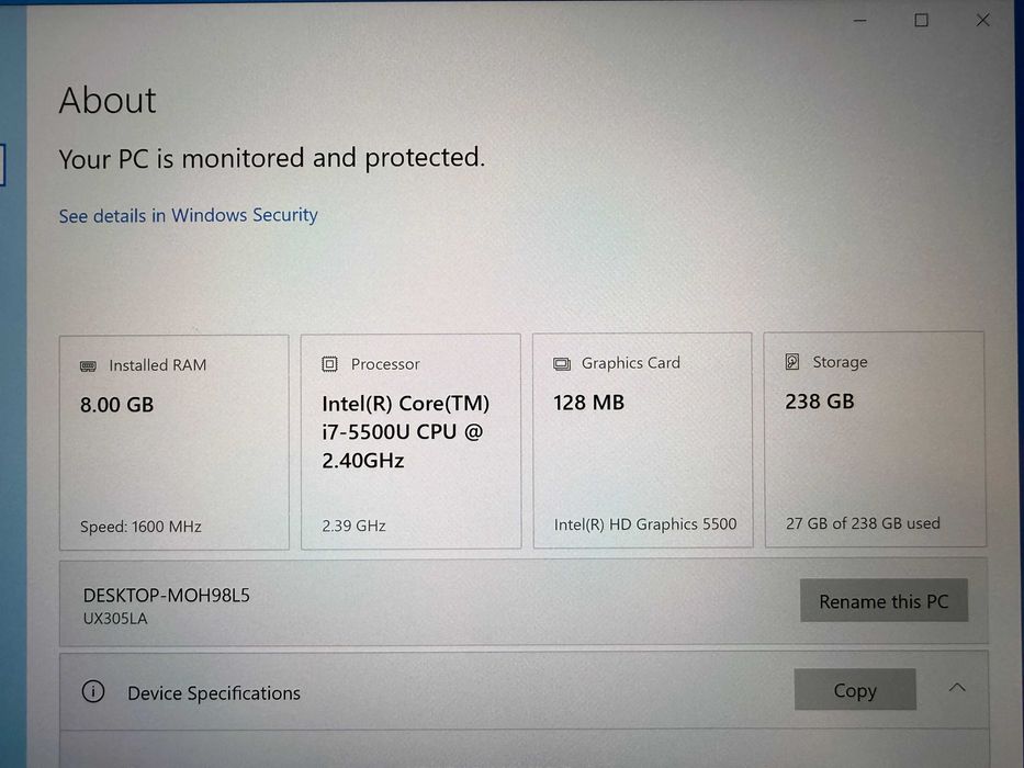 Лаптоп ASUS ZenBook UX305LA Intel Core i7-5500U