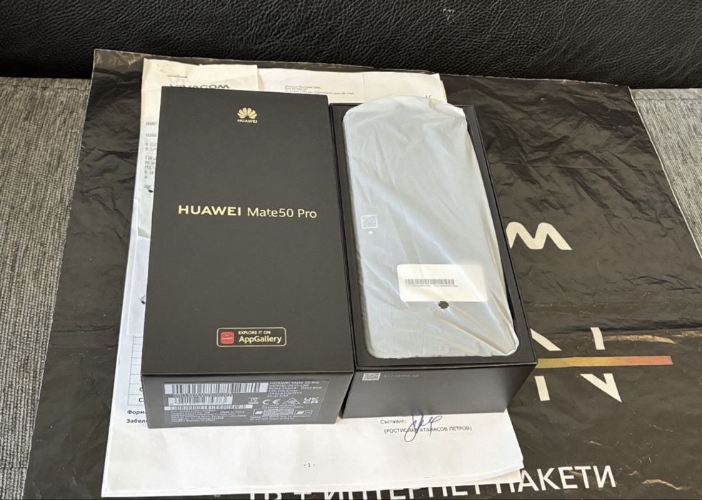 ***256GB Huawei Mate 50 Pro Vivacom Гаранция 2025г. Silver