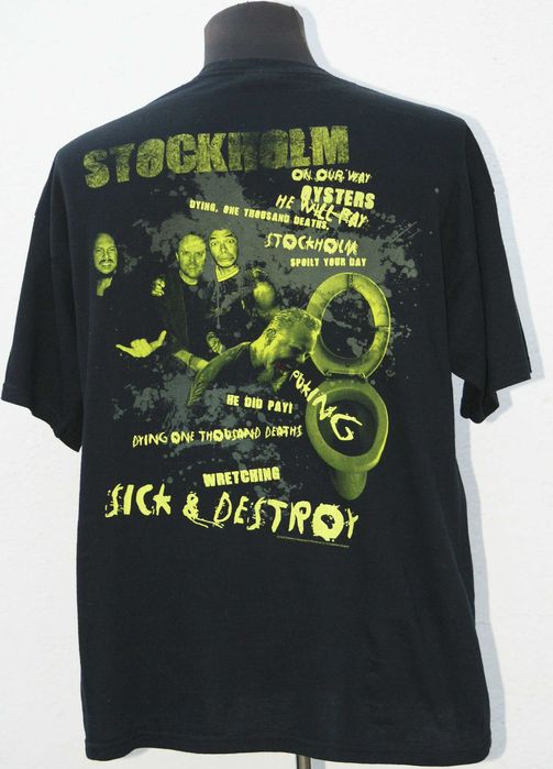 Tricou Metallica Sick And Destroy  Swedish Tour  2009 marimea XL