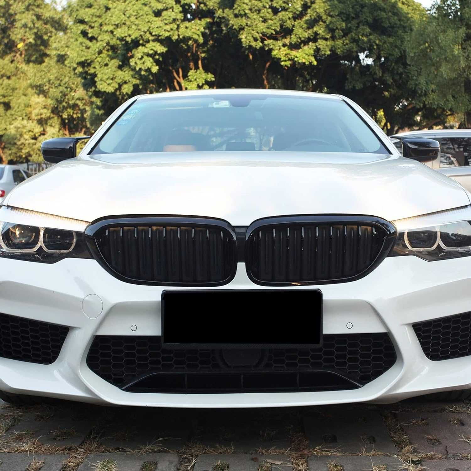 Бъбреци Решетки за BMW G30, БМВ 5 серия G30 G31 Двойни Черен Гланц
