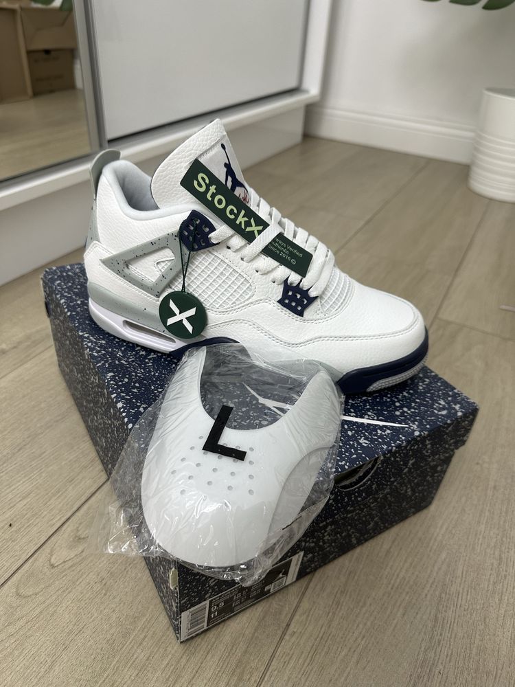 jordan 4 navy blue+CADOU tag uri stockX si shields