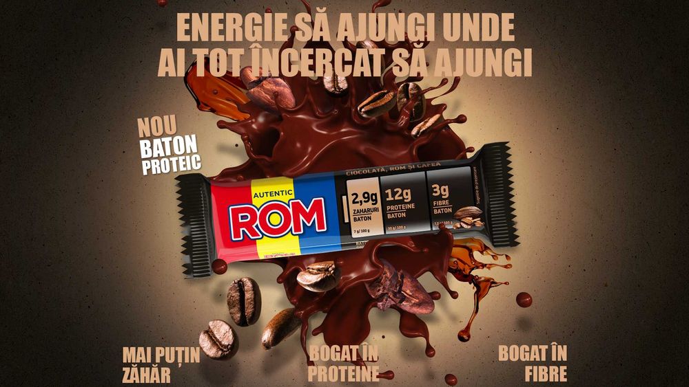 SUPER !ROM  ROM ROM  Romania baton proteic  5 Lei !