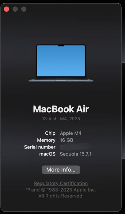 Macbook air M4 2025
