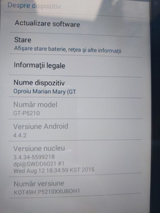 Tabletă Samsung Galaxy Tab3, GT-P5210