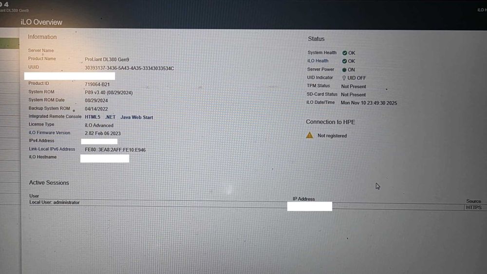 Server HP Proliant DL380 G9 8SFF 2 x E5-2643V3 6Core