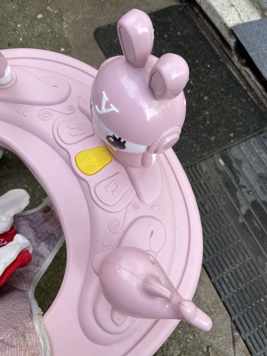 Premergator roz cu muzica