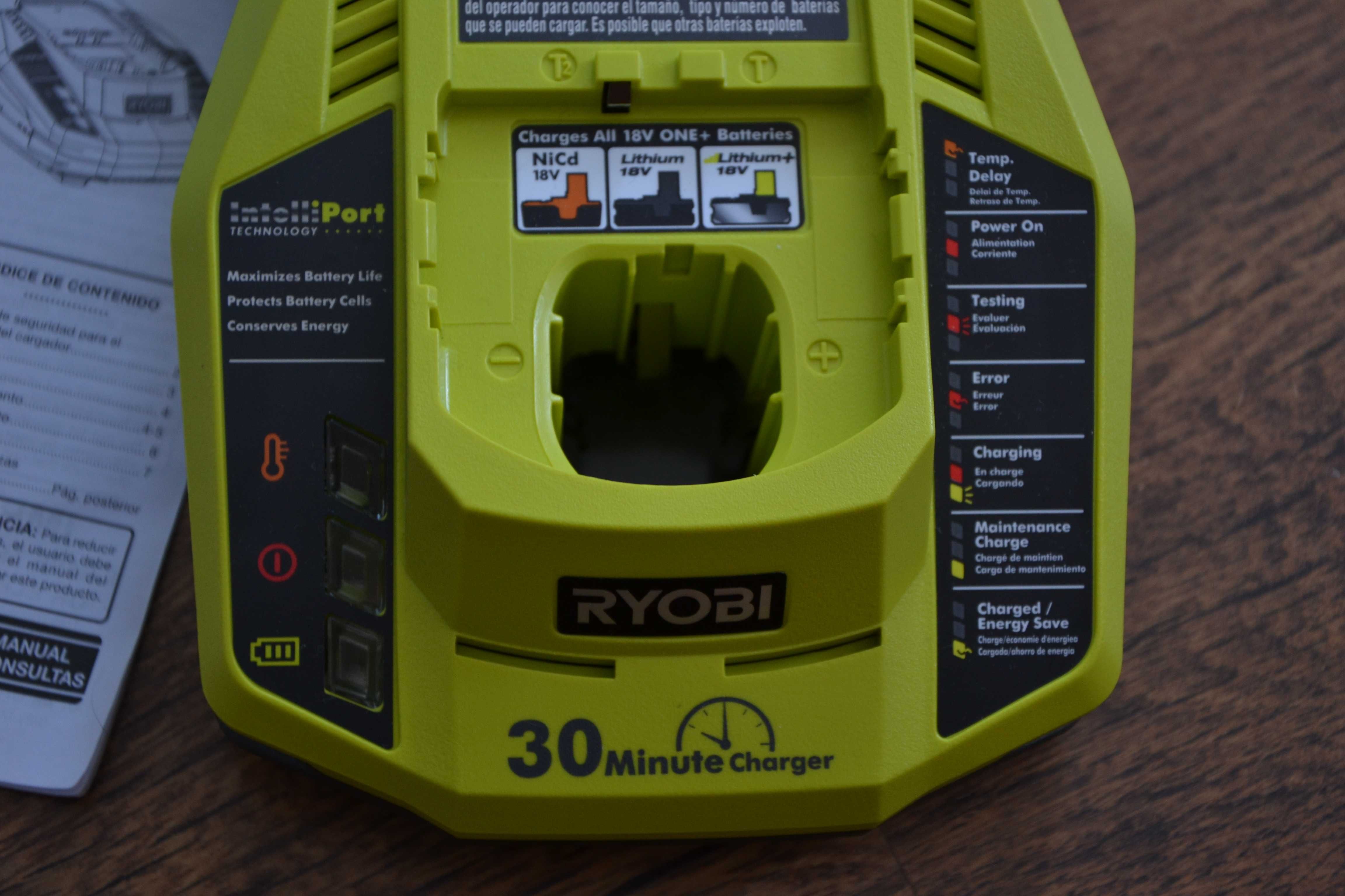 Ново зарядно устройство Ryobi  от USA на 110V