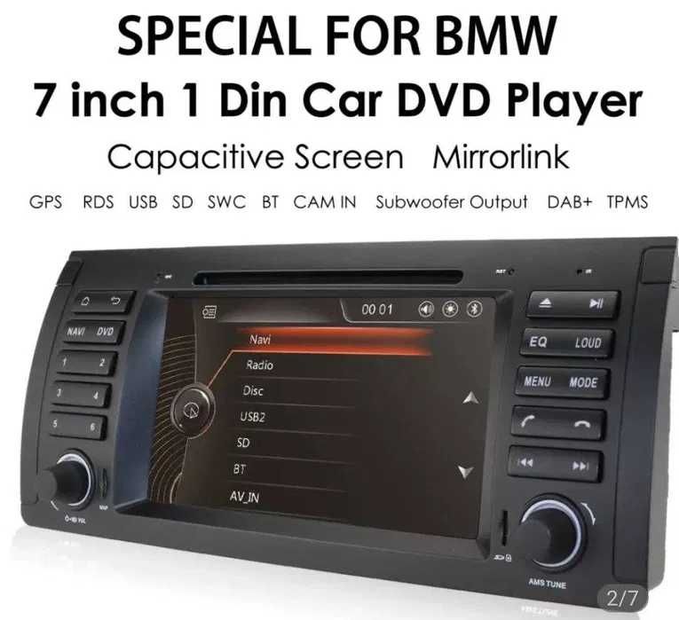 Navigatie dedicata 2DIN DVD CD USB Player BMW E53 E39