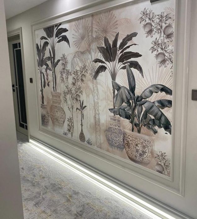 Художники  роспис стену