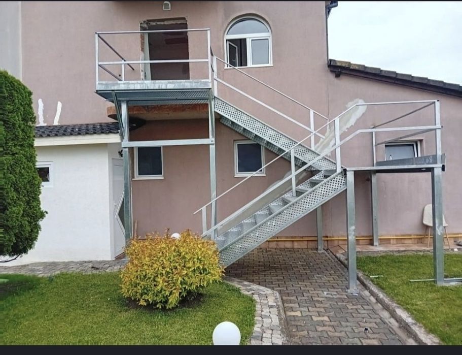 scarii metalice zincate exterioare și pentru incendii , platforme, pod