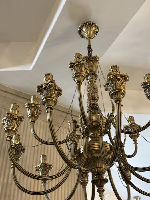 Candelabru bronz masiv- nisipiu-14 brate