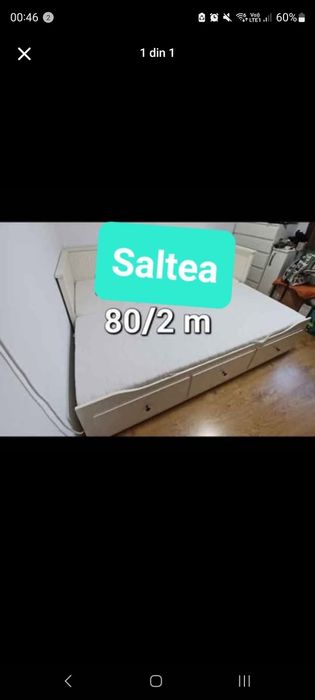 Saltea pat o persoana 80/2 m