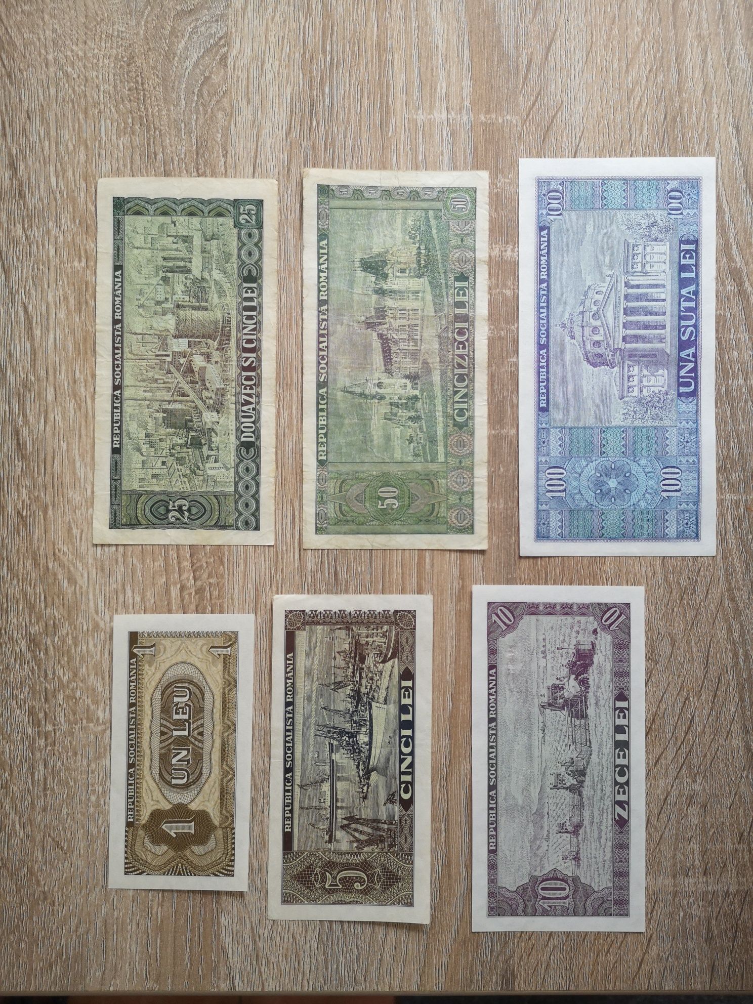 1, 5, 10, 25, 50, 100 lei din 1966