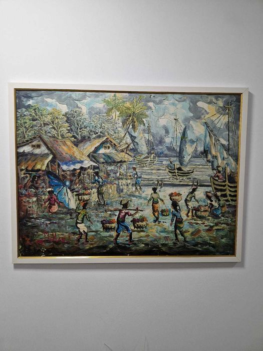 Tablouri pe panza in ulei   Viata si optimism tropical , 60/80 cm