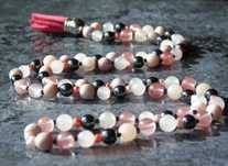 Colier cu Hematit, Cuart Roz, Jasp Zebra, Aventurin Roz, Cuart Cherry