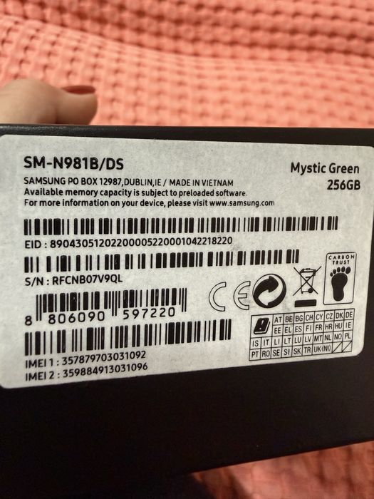 Samsung Galaxy S20 note