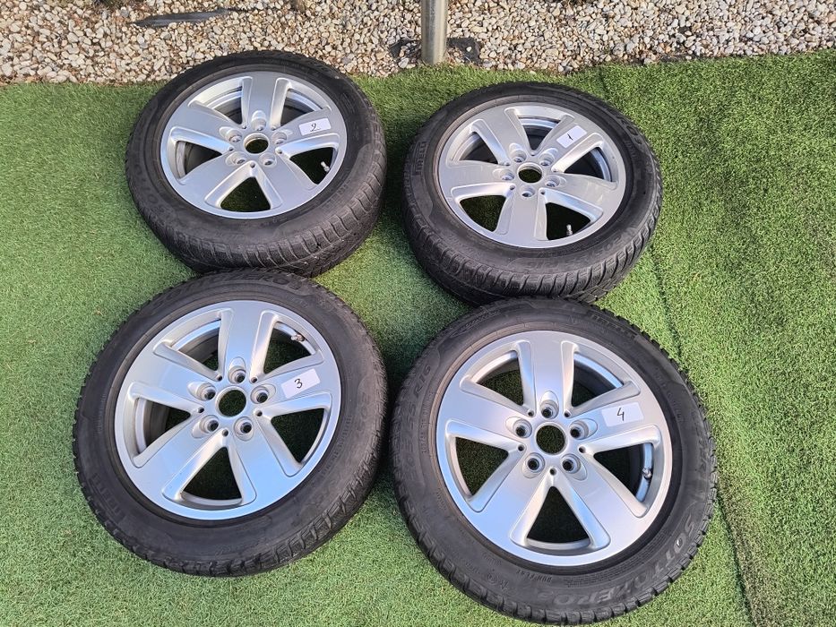 Jante Mini Cooper 6jx16h2 5X112 cu anvelope Pirelli runflat iarna