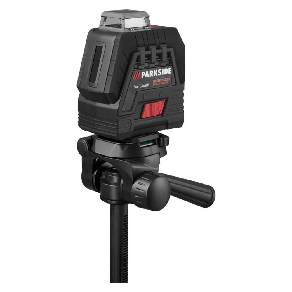 Лазерен нивелир PARKSIDE 4V Cordless Cross Line Laser с триножник