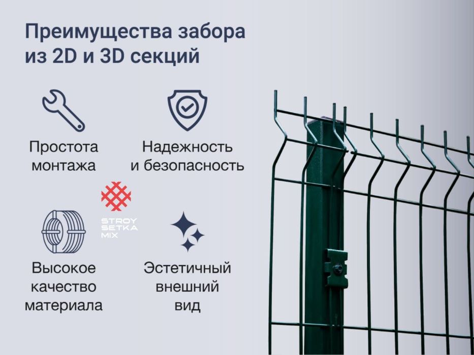 Еврозабор сетка 3д сварная yevrozabor ishlab chiqarish