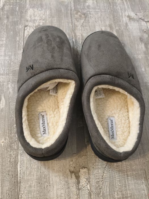 Papuci Bărbați Îmblăniți,  de iarnă, papuci de casa mărimea 45