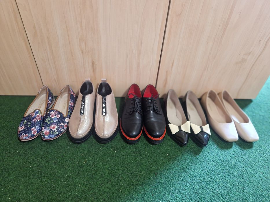 Pantofi, balerini piele naturala, marime  38