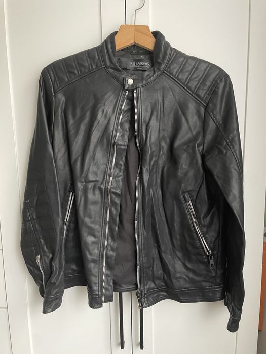 Мъжко кожено яке Pull&Bear XL 42 размер