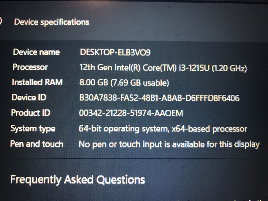 Laptop Asus  Vivobook