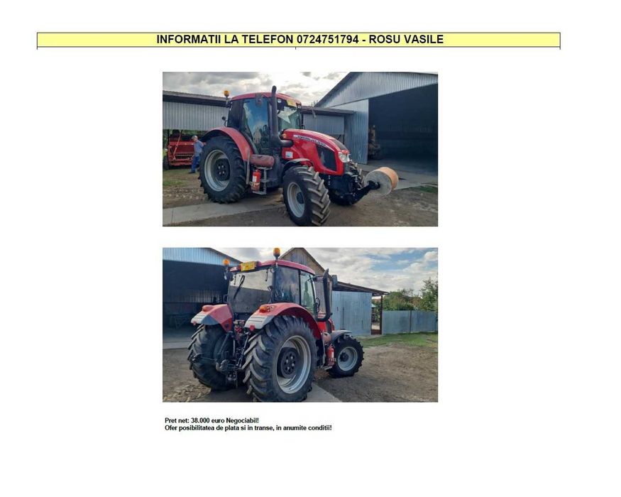 VAND Tractor ZETOR Forterra 140, 4x4 , turbodiesel, intercooler