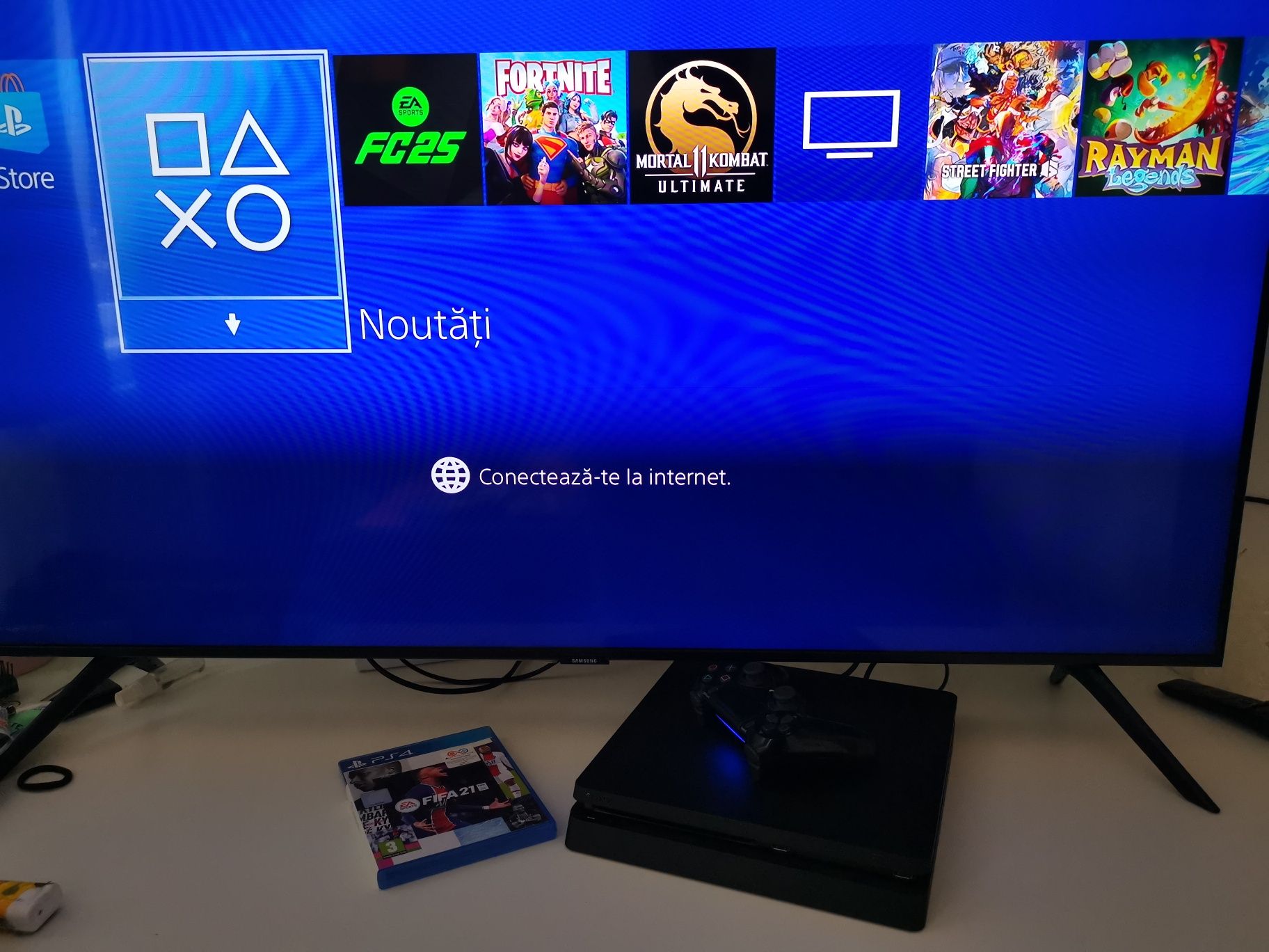 PlayStation 4 Slim 1TB + 1 Joc + 1 Joystick